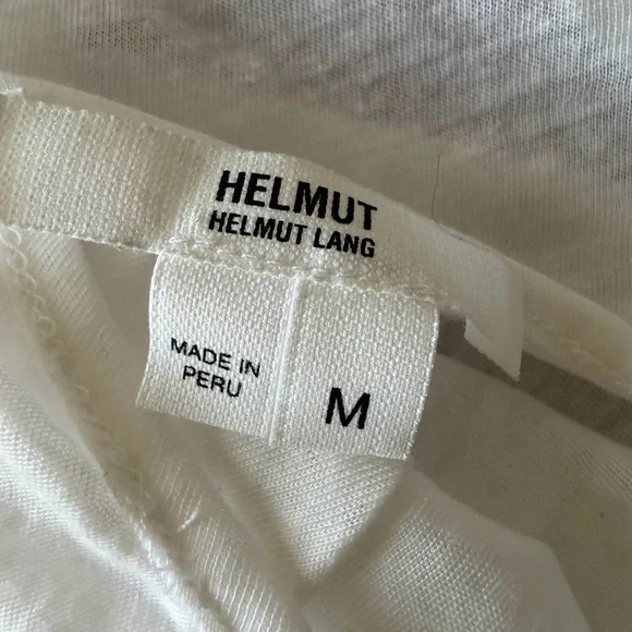 Helmut Lang White Draped Tank Top | Low back | Sleeveless | Size M - Picture 2 of 7